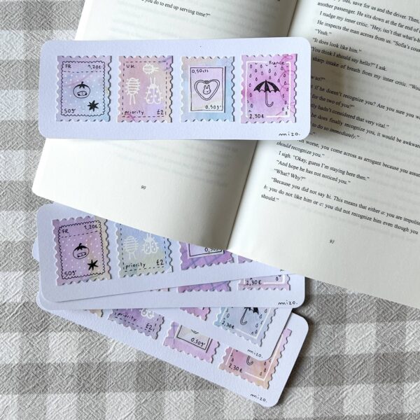 Original bookmark - stamps