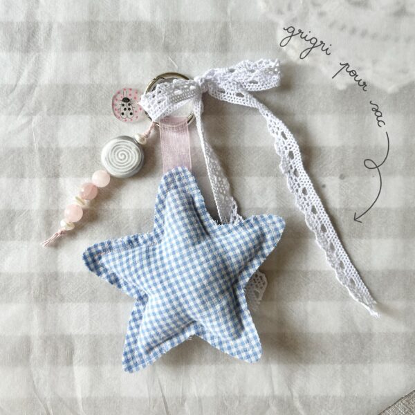 Handbag grigri - star and +