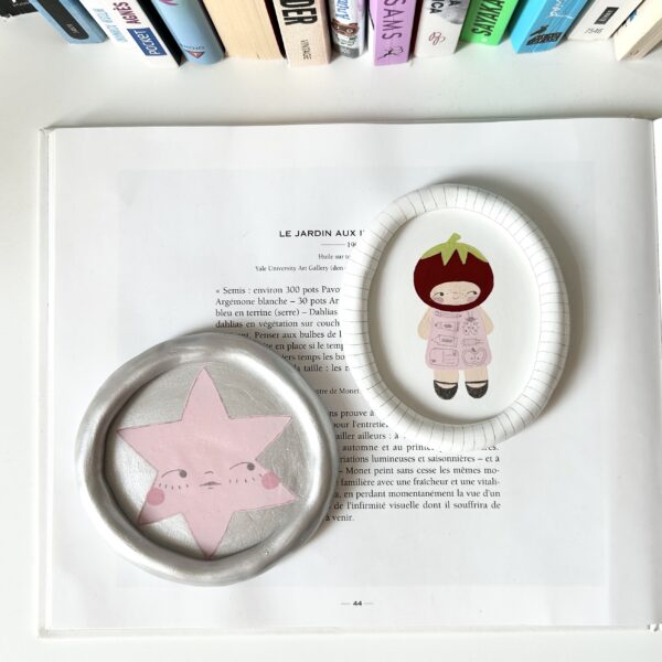 Clay trinket dishes