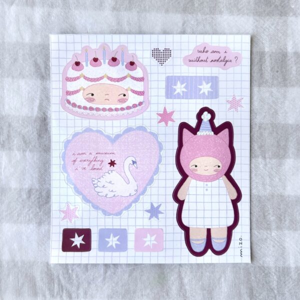 Stickers sheet - nostalgia
