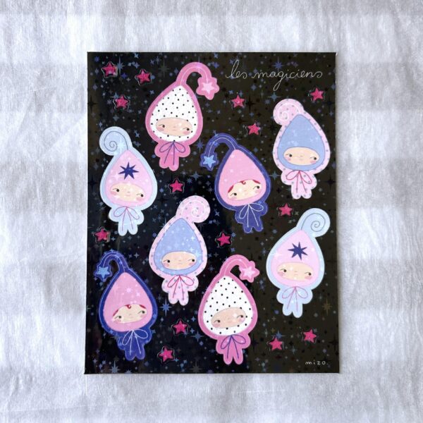 Stickers sheet - les magiciens